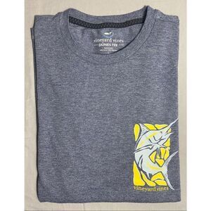 vineyard vines Marlin T Shirt Blue Size Large Cotton Blend